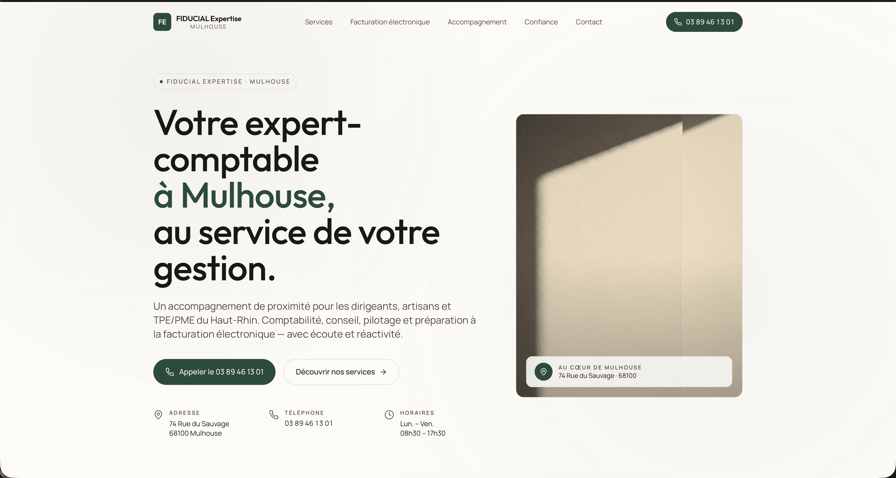 Aperçu du site Expert-comptable — Grand Est